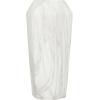image:imageDeco 79 Ceramic Decorative Vase Faux Marble Centerpiece Vase Flower Vase for Home Decoration 6 x 7 x 14 WhiteWhite