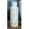 image:imageDeco 79 Ceramic Decorative Vase Faux Marble Centerpiece Vase Flower Vase for Home Decoration 6 x 7 x 14 WhiteWhite