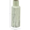 image:imageDeco 79 Ceramic Decorative Vase Faux Marble Centerpiece Vase Flower Vase for Home Decoration 6 x 7 x 14 WhiteWhite
