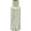 image:imageDeco 79 Ceramic Decorative Vase Faux Marble Centerpiece Vase Flower Vase for Home Decoration 6 x 7 x 14 WhiteWhite