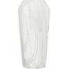 image:imageDeco 79 Ceramic Decorative Vase Faux Marble Centerpiece Vase Flower Vase for Home Decoration 6 x 7 x 14 WhiteWhite