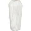 image:imageDeco 79 Ceramic Decorative Vase Faux Marble Centerpiece Vase Flower Vase for Home Decoration 6 x 7 x 14 WhiteWhite