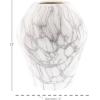 image:imageDeco 79 Ceramic Decorative Vase Faux Marble Centerpiece Vase Flower Vase for Home Decoration 6 x 7 x 14 WhiteWhite