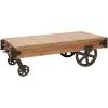 image:imageDeco 79 Wood Cart Coffee Table 56 by 1612Inch Tan
