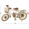 image:imageDeco 79 Metal Bike Decorative Sculpture Home Decor Statue Accent Figurine 14 x 5 x 8 Gold