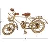 image:imageDeco 79 Metal Bike Decorative Sculpture Home Decor Statue Accent Figurine 14 x 5 x 8 Gold
