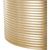 image:imageDeco 79 Metal Side End Accent Table Metallic Ribbed Drum End Table Set of 3 Side Table 24 22 20 H Gold