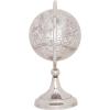 image:imageDeco 79 Aluminum Metal Globe 8 x 7 x 13 Silver