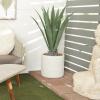 image:imageDeco 79 Faux Foliage Agave Artificial Plant with Realistic Leaves and Beige Ceramic Pot 26 x 26 x 41 Green