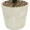 image:imageDeco 79 Faux Foliage Dracaena Artificial Plant with Realistic Leaves and Beige Ceramic Pot 20 x 20 x 42 Green