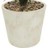 image:imageDeco 79 Faux Foliage Dracaena Artificial Plant with Realistic Leaves and Beige Ceramic Pot 20 x 20 x 42 Green