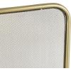 image:imageDeco 79 Metal Geometric 1 Panel Fireplace Screen with Rounded Edges and Rectangular Base 38 x 5 x 29 Gold