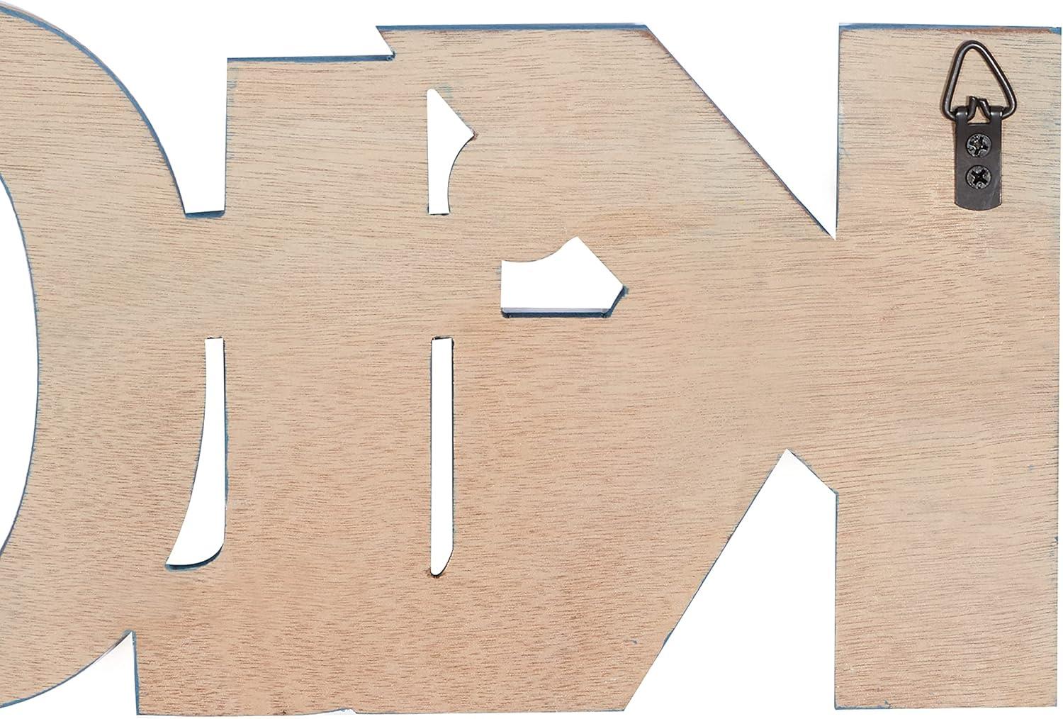 image:imageDeco 79 Multi Colored Wood Coastal Wall Decor 7 x 24 x 1 Inches