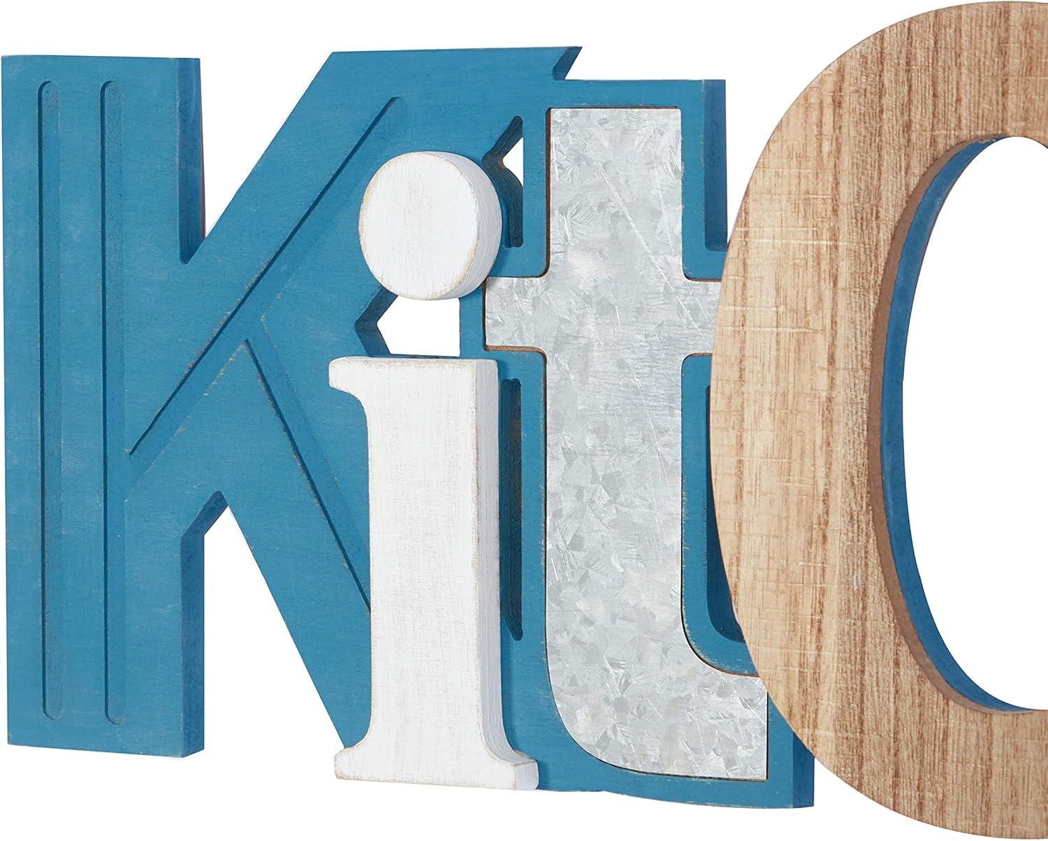 image:imageDeco 79 Multi Colored Wood Coastal Wall Decor 7 x 24 x 1 Inches