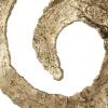 image:imageDeco 79 Aluminum Metal Abstract Decorative Sculpture Textured Spiral Home Decor Statue with Marble Base Accent Figurine 13 x 4 x 20 Gold