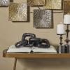 image:imageDeco 79 Aluminum Metal Chain Decorative Sculpture Home Decor Statue Accent Figurine 14 x 5 x 3 Black