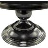 image:imageDeco 79 Aluminum Metal Living Room Coffee Table Table with Pedestal Base Center Table 31 x 31 x 19 Black