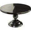 image:imageDeco 79 Aluminum Metal Living Room Coffee Table Table with Pedestal Base Center Table 31 x 31 x 19 Black