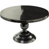image:imageDeco 79 Aluminum Metal Living Room Coffee Table Table with Pedestal Base Center Table 31 x 31 x 19 Black