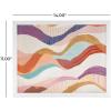 image:imageDeco 79 Canvas Abstract Decorative Framed Wall Art Wavy Canvas Wall Art with White Frame Art 11 x 1 x 14 Multi Colored