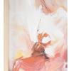 image:imageDeco 79 Canvas Abstract Framed Wall Art with Light Brown Frame 24 x 1 x 20 Pink