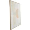 image:imageDeco 79 Canvas Geometric Mid Century Modern Shape Framed Wall Art with Pink and Sage Accents 355 x 15 x 473 Cream