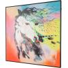image:imageDeco 79 Canvas Horse Living Room Framed Wall Art Abstract Paint Splatter Canvas Wall Art with Black Frame Wall Art 32 x 2 x 32 Multi ColoredMulti Colored