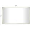 image:imageDeco 79 Glass Anti Fog Mirror with LED Light 47 x 2 x 30 Silver