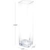image:imageDeco 79 Glass Decorative Vase Centerpiece Vase Flower Vase for Home Decoration 4 x 4 x 16 Clear