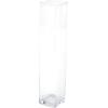 image:imageDeco 79 Glass Decorative Vase Tall Centerpiece Vase Flower Vase for Home Decoration 4 x 4 x 20 Clear