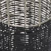 image:imageDeco 79 Metal Decorative Vase Tall Centerpiece Vase with Woven Black Rattan Base Vase for Home Decoration 9 x 9 x 36 SilverLARGE SIZE