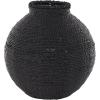 image:imageDeco 79 Metal Handmade Decorative Vase Wrapped Pot Centerpiece Vase Flower Vase for Home Decoration 11 x 11 x 13 BlackBlack
