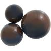 image:imageDeco 79 Plastic Decorative Orbs amp Vase Filler Abstract Brushed Decorative Balls with Brown Stripe Set of 3 Vase Filler 6 5 4 W BlueBlue