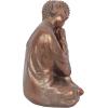 image:imageDeco 79 Polystone Buddha Decorative Sculpture Meditating Home Decor Statues with Engraved Carvings and Relief Detailing set of 2 Accent Figurines 6 x 6 x 9 Bronze