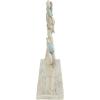 image:imageDeco 79 Polystone Fish Decorative Sculpture Textured Ombre Swimming Home Decor Statue with Stand Accent Figurine 24 x 3 x 11 Light Blue