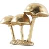 image:imageDeco 79 Polystone Mushroom Decorative Sculpture Metallic Home Decor Statue with Textured Base Accent Figurine 10 x 4 x 7 GoldGold