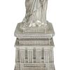 image:imageDeco 79 Polystone Statue of Liberty Decorative Sculpture Home Decor Statue Accent Figurine 5 x 5 x 17 SilverSilver