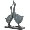 image:imageDeco 79 Resin Bird Decorative Sculpture Home Decor Statues with Abstract Texturing Set of 2 Accent Figurines 21 18H BlueBlue