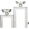 image:imageDeco 79 Stainless Steel Geometric Open Frame Candelabra with Various Rectangles 16 x 5 x 16 Silver