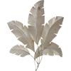image:imageDeco 79 Stainless Steel Metal Leaf Home Wall Decor Palm Wall Sculpture with Red and Yellow Accents Wall Art 26 x 1 x 33 Multi Colored