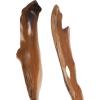 image:imageDeco 79 Teak Wood Abstract Handmade Decorative Sculpture Live Edge Floor Home Decor Statue Accent Figurine 12 x 14 x 60 Brown