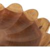 image:imageDeco 79 Teak Wood Floral Handmade Decorative Bowl with Light Brown Tones 17 x 17 x 4 Brown