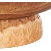 image:imageDeco 79 Teak Wood Handmade Decorative Bowl with Elevated Base 17 x 17 x 6 Brown