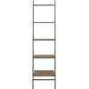 image:imageDeco 79 Wood 4 Shelves Shelving Unit 20 x 14 x 77 BrownBrown