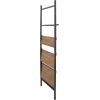 image:imageDeco 79 Wood 4 Shelves Shelving Unit 20 x 14 x 77 BrownBrown