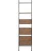 image:imageDeco 79 Wood 4 Shelves Shelving Unit 20 x 14 x 77 BrownBrown