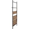 image:imageDeco 79 Wood 4 Shelves Shelving Unit 20 x 14 x 77 BrownBrown