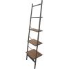 image:imageDeco 79 Wood 4 Shelves Shelving Unit 20 x 14 x 77 BrownBrown