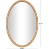 image:imageDeco 79 Wooden Room Wall Mirror Entryway Mirror with Beaded Inspired Frame Wall Mounted Mirror 25 x 2 x 37 Brown253L x 15W