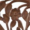 image:imageDeco 79 Wooden Tree Home Wall Decor Carved Wall Sculpture with Bird Accents Wall Art 43 x 1 x 45 Brown